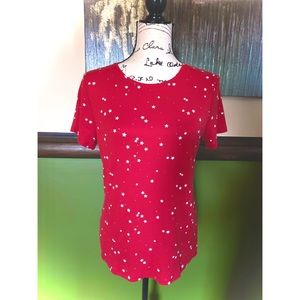 Croft & Barrow Red Star Design T-shirt